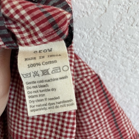 World of Crow Elegant Red Checkered Midi Dress - Picture 8 of 8